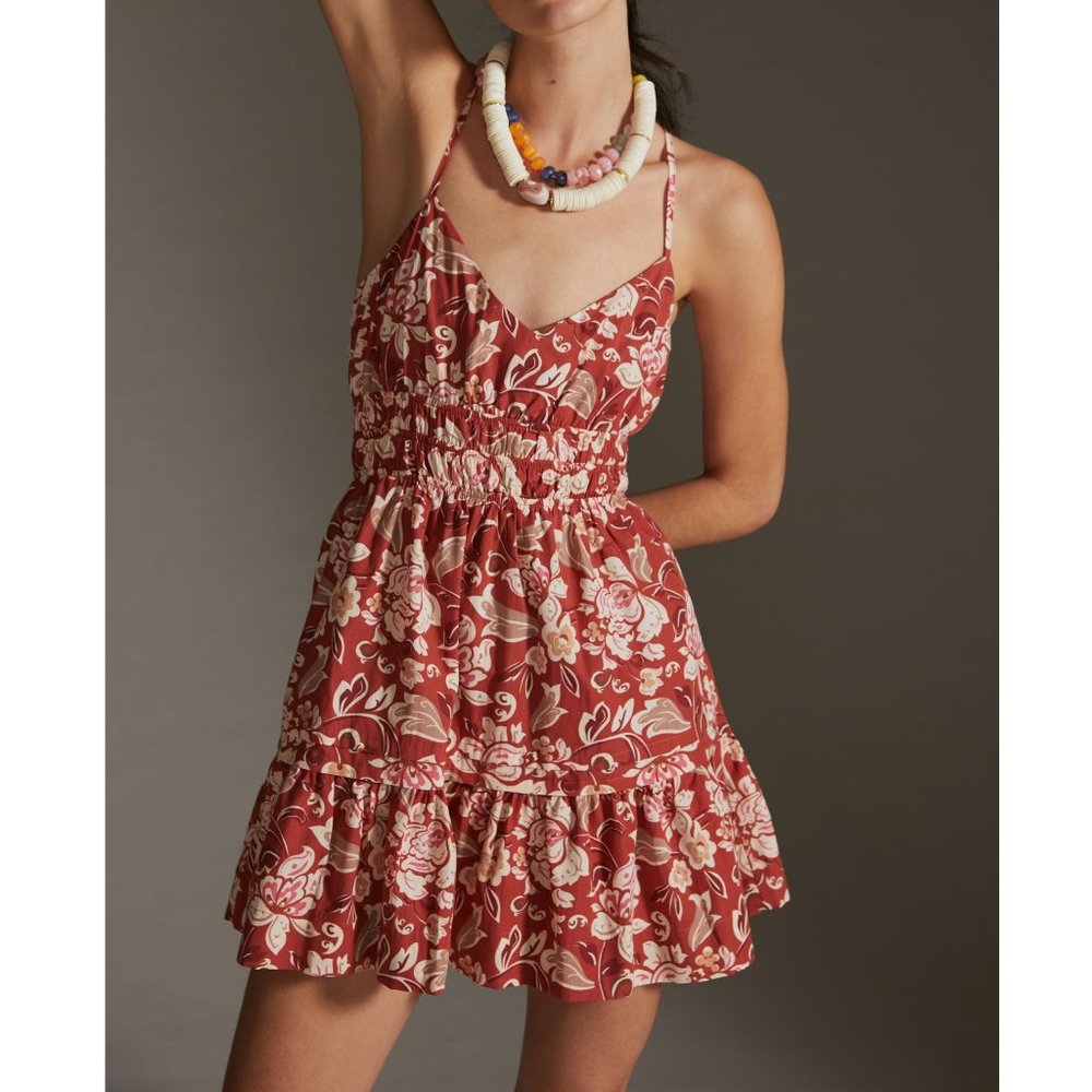Anthropologie The Sleeveless Somerset Mini Dress: Poplin Edition Red - XL - Picture 2 of 12